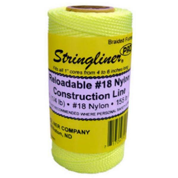 Us Tape 35165 Braided Construction Line Roll- Fluorescent Yellow - 250 ft. 890247